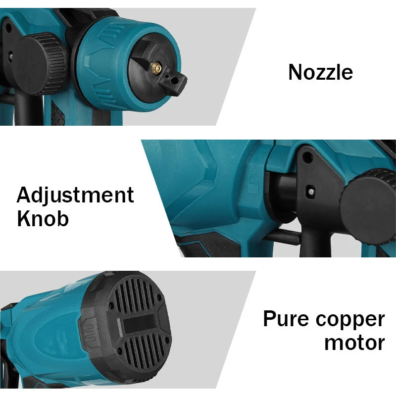 Cordless Electric Paint Sprayer ( 2 FREE Batteries )