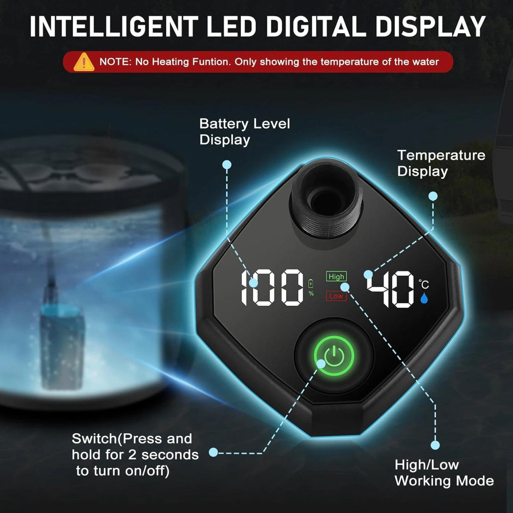 AussieFlow™ Premium Camp Shower